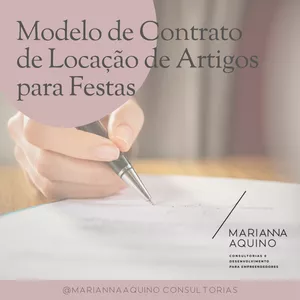 Imagem de capa para o Curso online Modelo de Contrato de Locação de Artigos para Festas