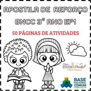 Imagem de capa para o Ebook APOSTILA DE REFORÇO 3° ANO FUNDAMENTAL 1