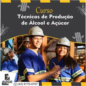 Imagem de Curso de Técnicas de Produção de Açúcar e Álcool criado por Auge Mídias na hotmart