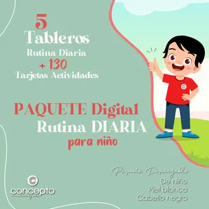 Imagen de portada para Ebook Paquete Digital: Rutina Diaria para niños