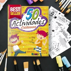 Imagen de portada para Ebook 50 Actividades cristianas para niñas y niños de 7 a 11 años N°1 con diploma + BONUS EXTRA