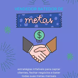 Imagem de capa para o Ebook Vendedor batedor de Metas