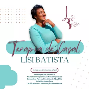Imagem de capa para o Serviço online Terapia para Casais com Lisi Batista (Seção com 8 encontros)