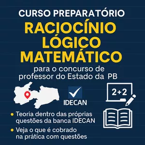 Imagem de capa para o Curso online Raciocínio Lógico IDECAN Estado da Paraíba