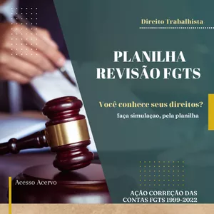 Imagem de capa para o Curso online Planilha Revisão e Correçao FGTS 