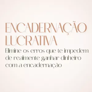 Imagem de capa para o Evento online Encadernação Lucrativa