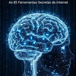 Imagem de capa para o Ebook ARSENAL DAS IAs: As 85 Ferramentas Secretas da Internet.