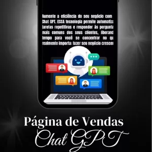 Imagem de capa para o Ebook Páginas de Vendas Chat GPT - PLR