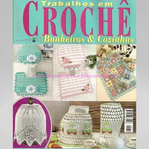 Imagem de capa para o Ebook Revista de Crochê - Banheiros e Cozinha nº 39 (DIGITAL em PDF)