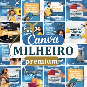 Imagem de capa para o Curso online CANVA PREMIUM MILHEIRO