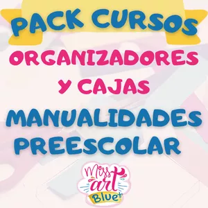 Imagen de portada para Curso online "Pack de cursos de manualidades con organizadores y cajas" - Manualidades Para Maestras de Aula Preescolar