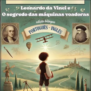 Imagem de capa para o Ebook Leonardo da Vinci e o Segredo das Máquinas Voadoras: edição bilíngue