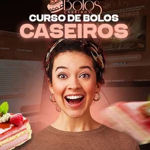 Imagem do curso BOLOS CASEIROS