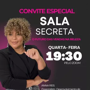 Imagem de capa para o Evento online SALA SECRETA - O FUTURO DAS VENDAS NA BELEZA