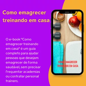 Imagem de capa para o Ebook E-book Como emagrecer treinando em casa.