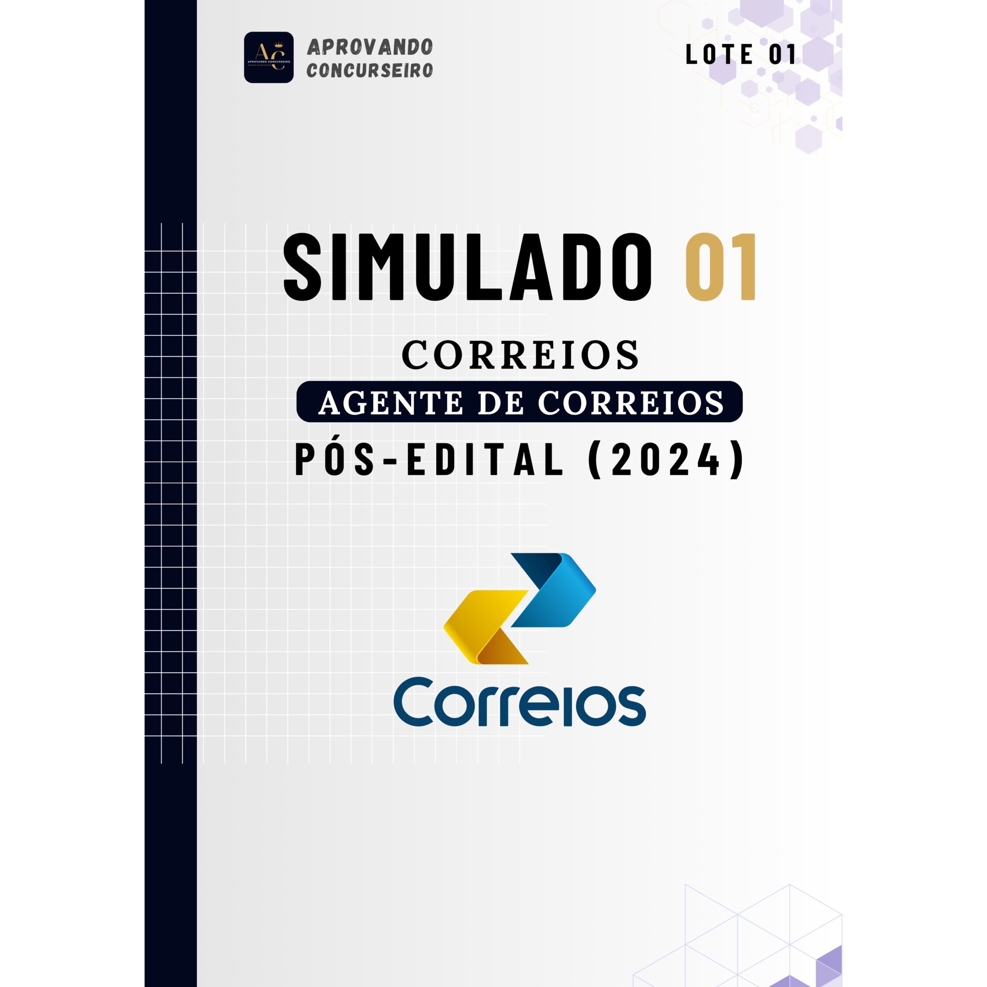 Imagem do curso 07 Simulados Correios - Agente de Correios - Carteiro (Pós edital 2024)