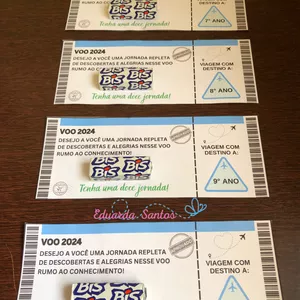 Imagem de capa para o Ebook  LEMBRANCINHA - BILHETE DE VOO (7° ANO AO ENSINO MÉDIO)