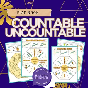 Cover image for Ebook FLAP BOOK - COUNTABLE / UNCOUNTABLES NOUNS
