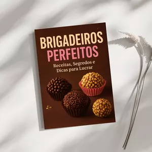 Imagem de capa para o Ebook Brigadeiros Perfeitos – Receitas, Segredos e Dicas para Lucrar