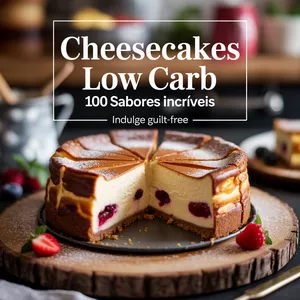 Imagem de capa para o Ebook  Cheesecakes Low Carb: 100 Sabores Incríveis