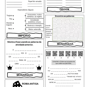 Imagem de capa para o Ebook ROMA ANTIGA - INTERATIVA - FLIPBOOK