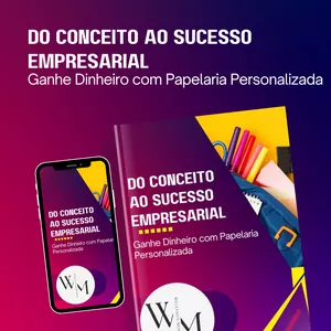 Imagem de capa para o Ebook Ganhe dinheiro com papelaria personalizada.