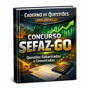 Imagem de capa para o Ebook 600 Questões Pós-Edital – Concurso SEFAZ-GO 2026 - Auditor-Fiscal da Receita Estadual - Código Tributário de GO • Código do Contribuinte • Programas de Incentivo Fiscal
