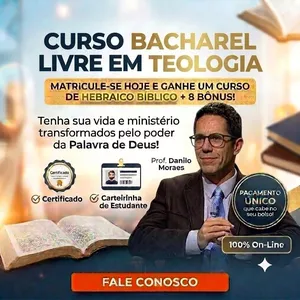 Imagem do curso CURSO BACHAREL LIVRE + CURSO HEBRAICO BÍBLICO e 8 BÔNUS IMPERDÍVEIS!