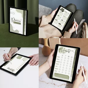 Cover image for Ebook Planner with Habit Tracker and Goals for a Healthy Lifestyle