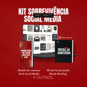 Imagem de capa para o Ebook KIT SOBREVIVÊNCIA SOCIAL MEDIA INICIANTE