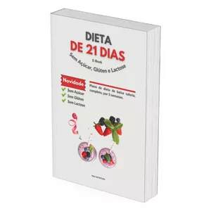 Imagem de capa para o Ebook Dieta de 21 Dias Sem Açúcar, Glúten e&nbsp;Lactose