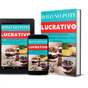 Imagem de capa para o Ebook Bolo no pote lucrativo