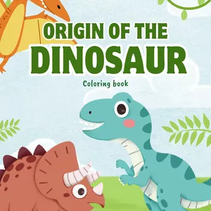 Cover image for Ebook Dinosaur coloring book