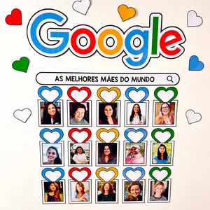 Imagem de capa para o Ebook Painel dia das mães - Tema Google
