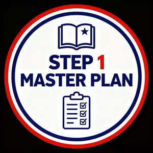 Imagem de capa para o Ebook Do Zero à Aprovação: Seu Master Plan para o USMLE Step 1 em 6 Meses
