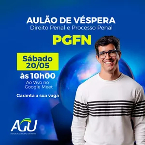 Imagem de capa para o Evento online Premonição Criminal PFN - Aulão de Véspera 20/05