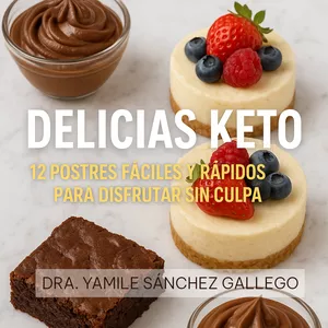 Imagen de portada para Ebook Delicias Keto: 12 Postres Fáciles y Rápidos para Disfrutar sin Culpa