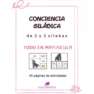 Imagen de portada para Ebook CONCIENCIA SILÁBICA 2 y 3 sílabas. todo en mayúscula 