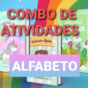 Imagem de capa para o Ebook COMBO DE APOSTILAS - ALFABETO