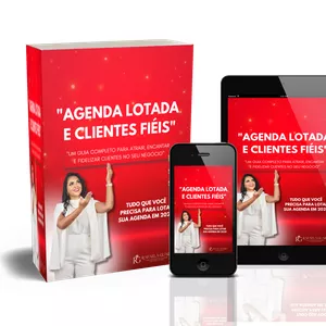 Imagem de capa para o Ebook "Agenda Lotada e Clientes Fiéis"
