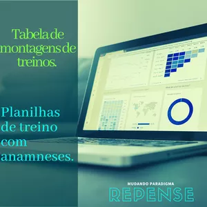 Imagem de capa para o Ebook Planilha de montagem de treino e anamneses.
