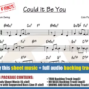 Cover image for Online course Could it Be You (Sheet Music + Backing Tracks)
