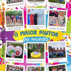 Imagem de capa para o Ebook O MAIOR PINTOR DO MUNDO - kit Completo Recurso para Ministério Infantil