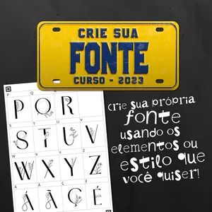 Imagem de capa para o Curso online CRIE SUA FONTE