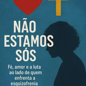 Imagem de capa para o Ebook "Não estamos sós fé, amor e a luta ao lado de quem enfrenta a esquizofrenia "