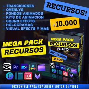 Imagen de portada para Curso online Mega Pack de RECURSOS PARA VIDEOS