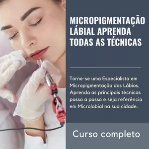 Imagem do curso Micropigmentação Lábial Aprenda todas as Técnicas