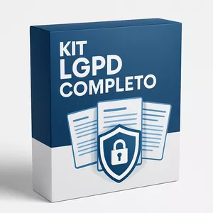Imagem de capa para o Ebook 🛡️ Kit Completo de Documentos LGPD – 100% Editáveis e Prontos para Uso