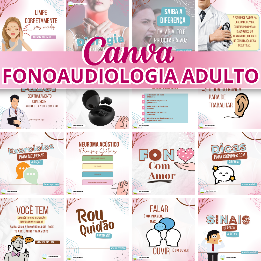 Imagem do curso CANVA FONOAUDIOLOGIA ADULTO