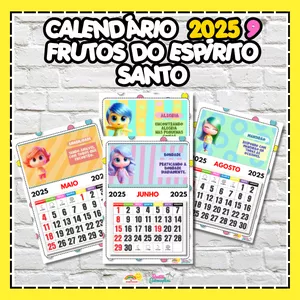 Imagem de capa para o Ebook Calendário 2025 - Frutos do Espírito Santo 